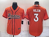 Denver Broncos 3 Russell Wilson Orange Men's Stitched Cool Base Nike Baseball Jersey,baseball caps,new era cap wholesale,wholesale hats