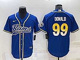 Los Angeles Rams 99 Aaron Donald Blue Men's Stitched Cool Base Nike Baseball Jersey,baseball caps,new era cap wholesale,wholesale hats