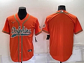 Miami Dolphins Blank Orange Men's Stitched Cool Base Nike Baseball Jersey,baseball caps,new era cap wholesale,wholesale hats