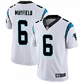 Nike Men & Women & Youth Panthers 6 Baker Mayfield White Vapor Untouchable Limited Stitched Jersey,baseball caps,new era cap wholesale,wholesale hats