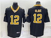 Nike Saints 12 Chris Olave Black 2022 NFL Draft Vapor Untouchable Limited Jersey,baseball caps,new era cap wholesale,wholesale hats