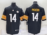Nike Steelers 14 George Pickens Black 2022 NFL Draft Vapor Limited Jersey,baseball caps,new era cap wholesale,wholesale hats