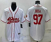 San Francisco 49ers 85 George Kittle White Men's Stitched Cool Base Nike Baseball Jersey,baseball caps,new era cap wholesale,wholesale hats