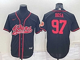 San Francisco 49ers 97 Nick Bosa Black Men's Stitched Cool Base Nike Baseball Jersey,baseball caps,new era cap wholesale,wholesale hats