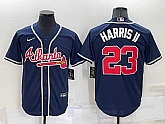 Atlanta Braves #23 Michael Harris II Navy Blue Stitched MLB Cool Base Nike Jersey,baseball caps,new era cap wholesale,wholesale hats