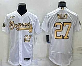 Atlanta Braves #27 Austin Riley Number White 2022 All Star Stitched Flexbase Nike Jersey,baseball caps,new era cap wholesale,wholesale hats