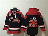 Atlanta Braves #28 Matt Olson Navy Red Ageless Must-Have Lace-Up Pullover Hoodie,baseball caps,new era cap wholesale,wholesale hats