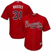 Atlanta Braves #31 Greg Maddux Red Cool Base Stitched Baseball Jersey,baseball caps,new era cap wholesale,wholesale hats