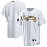 Atlanta Braves Blank White 2022 All-Star Cool Base Stitched Baseball Jersey,baseball caps,new era cap wholesale,wholesale hats