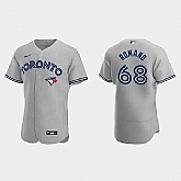 Blue Jays #68 Jordan Romano Gray Flexbase Road Jersey,baseball caps,new era cap wholesale,wholesale hats