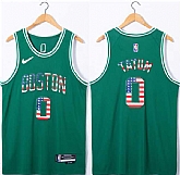 Boston Celtics #0 Jayson Tatum USA Flag Green Stitched Jersey Dzhi,baseball caps,new era cap wholesale,wholesale hats