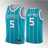 Charlotte Hornets #5 Mark Williams 2022 Draft Stitched Basketball Jersey Dzhi,baseball caps,new era cap wholesale,wholesale hats