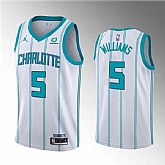Charlotte Hornets #5 Mark Williams 2022 Draft White Stitched Basketball Jersey Dzhi,baseball caps,new era cap wholesale,wholesale hats