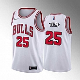 Chicago Bulls #25 Dalen Terry White Stitched Basketball Jersey Dzhi,baseball caps,new era cap wholesale,wholesale hats