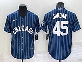 Chicago White Sox #45 Michael Jordan Navy Cool Base Stitched Jersey,baseball caps,new era cap wholesale,wholesale hats