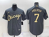 Chicago White Sox #7 Tim Anderson Grey 2022 All Star Stitched Cool Base Nike Jersey,baseball caps,new era cap wholesale,wholesale hats