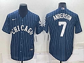 Chicago White Sox #7 Tim Anderson Navy Cool Base Stitched Jersey,baseball caps,new era cap wholesale,wholesale hats