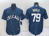 Chicago White Sox #79 Jose Abreu Navy Cool Base Stitched Jersey,baseball caps,new era cap wholesale,wholesale hats