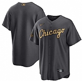 Chicago White Sox Blank Charcoal 2022 All-Star Cool Base Stitched Baseball Jersey,baseball caps,new era cap wholesale,wholesale hats