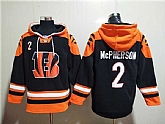 Cincinnati Bengals #2 Evan McPherson Orange Black Ageless Must-Have Lace-Up Pullover Hoodie,baseball caps,new era cap wholesale,wholesale hats