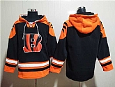 Cincinnati Bengals Blank Orange Black Ageless Must-Have Lace-Up Pullover Hoodie,baseball caps,new era cap wholesale,wholesale hats