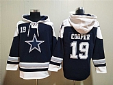 Dallas Cowboys #19 Amari Cooper Navy Blue Ageless Must Have Lace Up Pullover Hoodie,baseball caps,new era cap wholesale,wholesale hats
