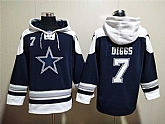 Dallas Cowboys #7 Trevon Diggs Navy Blue Ageless Must Have Lace Up Pullover Hoodie,baseball caps,new era cap wholesale,wholesale hats