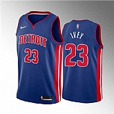 Detroit Pistons #23 Jaden Ivey 2022 Draft Blue Basketball Stitched Jersey Dzhi