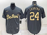 Detroit Tigers #24 Miguel Cabrera Grey 2022 All Star Stitched Cool Base Nike Jersey,baseball caps,new era cap wholesale,wholesale hats