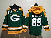 Green Bay Packers #69 David Bakhtiari Green Lace-Up Pullover Hoodie,baseball caps,new era cap wholesale,wholesale hats