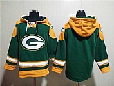 Green Bay Packers Blank Green Lace-Up Pullover Hoodie,baseball caps,new era cap wholesale,wholesale hats