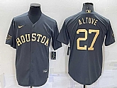 Houston Astros #27 Jose Altuve Grey 2022 All Star Stitched Cool Base Nike Jersey,baseball caps,new era cap wholesale,wholesale hats