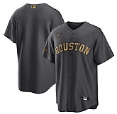 Houston Astros Blank Charcoal 2022 All-Star Cool Base Stitched Baseball Jersey,baseball caps,new era cap wholesale,wholesale hats