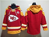 Kansas City Chiefs Blank Red Lace-Up Pullover Hoodie,baseball caps,new era cap wholesale,wholesale hats
