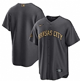 Kansas City Royals Blank Charcoal 2022 All-Star Cool Base Stitched Baseball Jersey,baseball caps,new era cap wholesale,wholesale hats