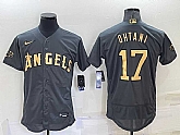 Los Angeles Angels #17 Shohei Ohtani Grey 2022 All Star Stitched Flexbase Nike Jersey,baseball caps,new era cap wholesale,wholesale hats