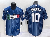 Los Angeles Dodgers #10 Justin Turner Navy Blue Pinstripe 2020 World Series Cool Base Nike Jersey,baseball caps,new era cap wholesale,wholesale hats