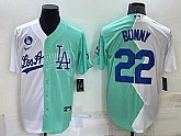 Los Angeles Dodgers #22 Bad Bunny White Green 2022 All Star Cool Base Stitched Baseball Jersey1,baseball caps,new era cap wholesale,wholesale hats