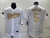 Los Angeles Dodgers #5 Freddie Freeman White 2022 All Star Stitched Flexbase Nike Jersey,baseball caps,new era cap wholesale,wholesale hats