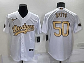 Los Angeles Dodgers #50 Mookie Betts White 2022 All Star Stitched Cool Base Nike Jersey,baseball caps,new era cap wholesale,wholesale hats