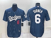Los Angeles Dodgers #6 Trea Turner Navy Cool Base Stitched Baseball Jersey,baseball caps,new era cap wholesale,wholesale hats