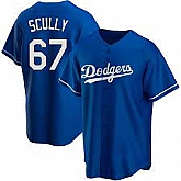Los Angeles Dodgers #67 Vin Scully Blue Stitched MLB Cool Base Nike Jersey,baseball caps,new era cap wholesale,wholesale hats