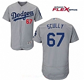Los Angeles Dodgers #67 Vin Scully Gray Stitched MLB Flexbase Nike Jersey,baseball caps,new era cap wholesale,wholesale hats