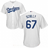 Los Angeles Dodgers #67 Vin Scully White Stitched MLB Cool Base Nike Jersey,baseball caps,new era cap wholesale,wholesale hats