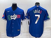 Los Angeles Dodgers #7 Julio Urias Royal Mexico Cool Base Stitched Baseball Jersey,baseball caps,new era cap wholesale,wholesale hats