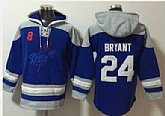 Los Angeles Dodgers #8 #24 Kobe Bryant Blue Ageless Must Have Lace Up Pullover Hoodie,baseball caps,new era cap wholesale,wholesale hats
