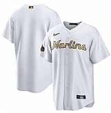 Miami Marlins Blank White 2022 All-Star Cool Base Stitched Baseball Jersey