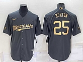 Minnesota Twins #25 Byron Buxton Grey 2022 All Star Stitched Cool Base Nike Jersey,baseball caps,new era cap wholesale,wholesale hats