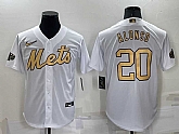 New York Mets #20 Pete Alonso White 2022 All Star Stitched Cool Base Nike Jersey,baseball caps,new era cap wholesale,wholesale hats