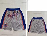 New York Mets Just Don Gray Swingman Shorts